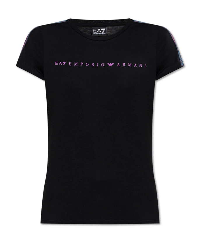 

Футболка с логотипом Emporio Armani Ea7, черный
