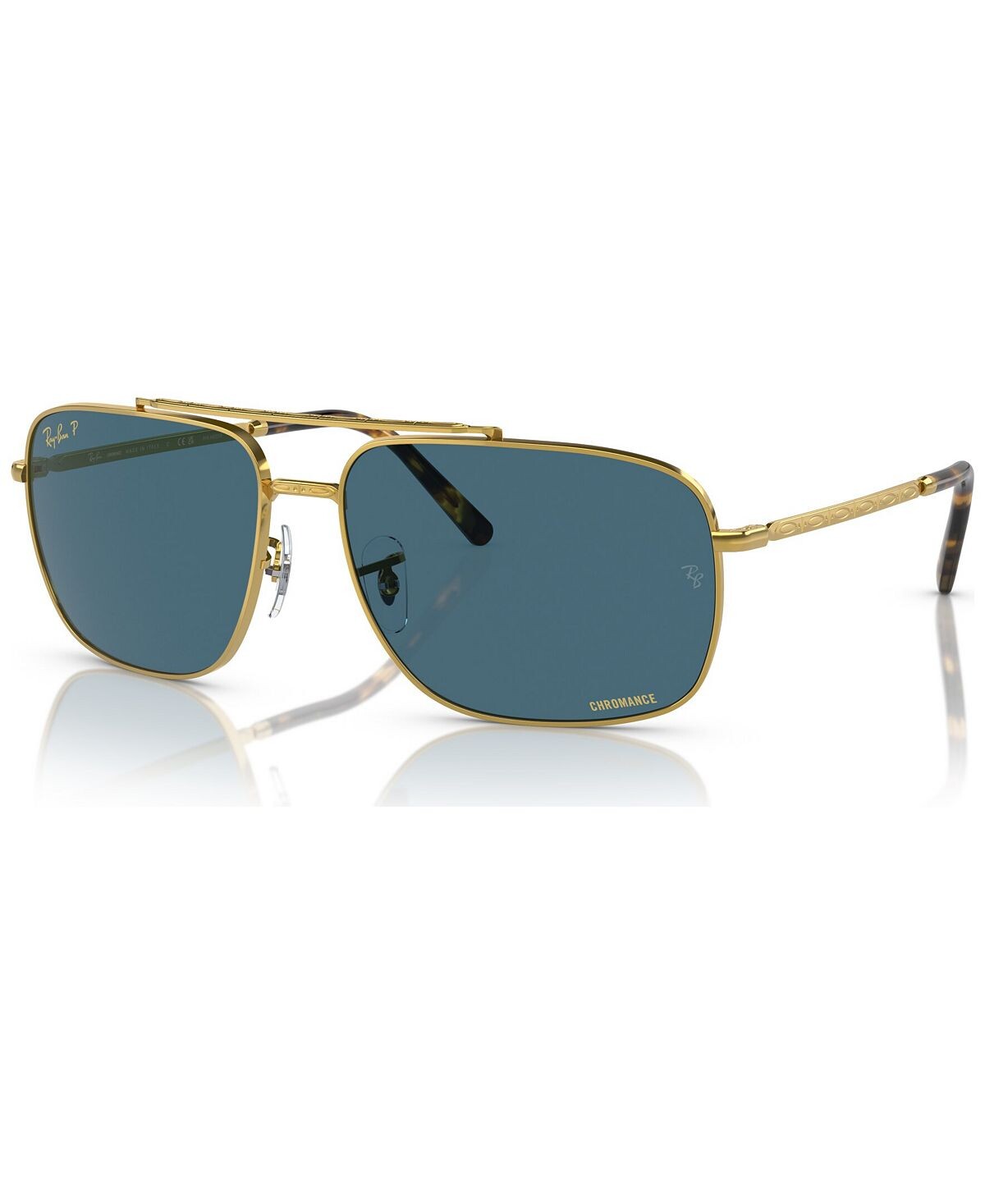 

Поляризованные солнцезащитные очки унисекс, RB3796 Chromance Ray-Ban, золотой