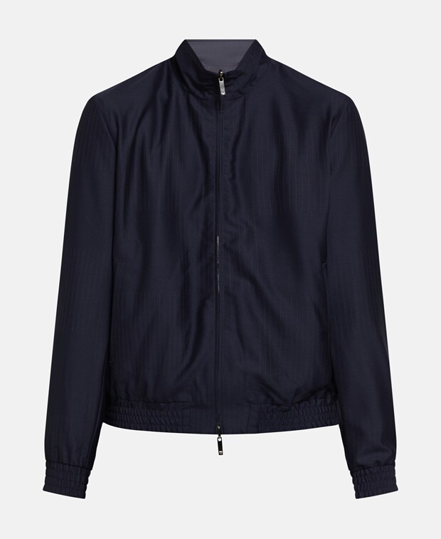 

Двусторонняя шерстяная куртка Armani Exchange, темно-синий