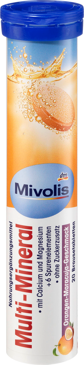 Мультиминеральные шипучие таблетки 20 шт. по 82 г. Mivolis
