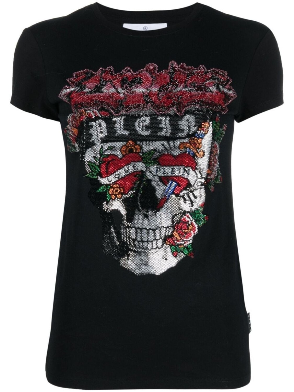 

Philipp Plein футболка со стразами, черный