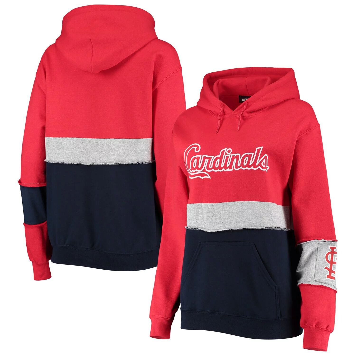 

Женский красный пуловер с капюшоном Refried Apparel St. Louis Cardinals