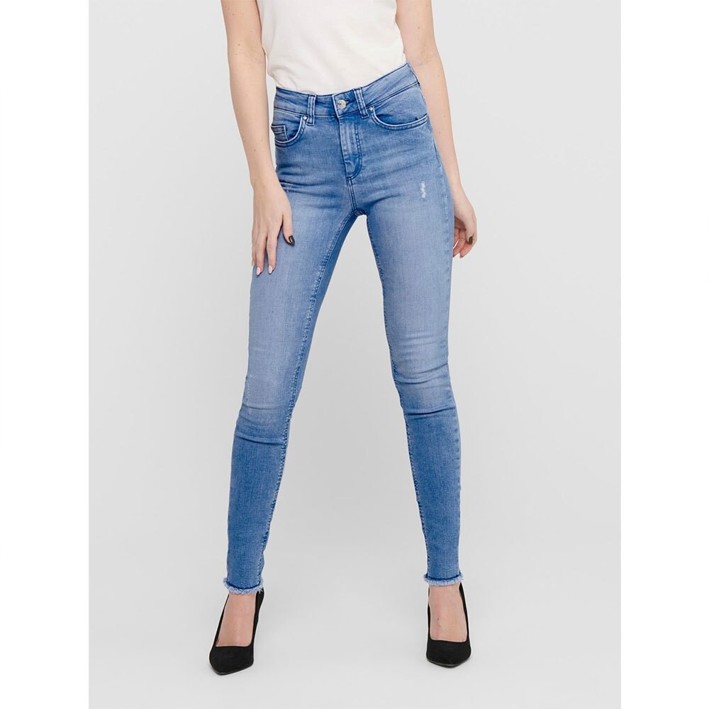 

Джинсы Only Blush Life Mid Waist Skinny Ankle Raw REA4347, синий