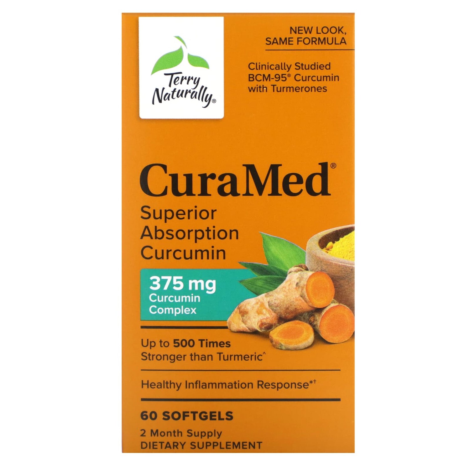

CuraMed, 375 мг, 60 желатиновых капсулы, Terry Naturally