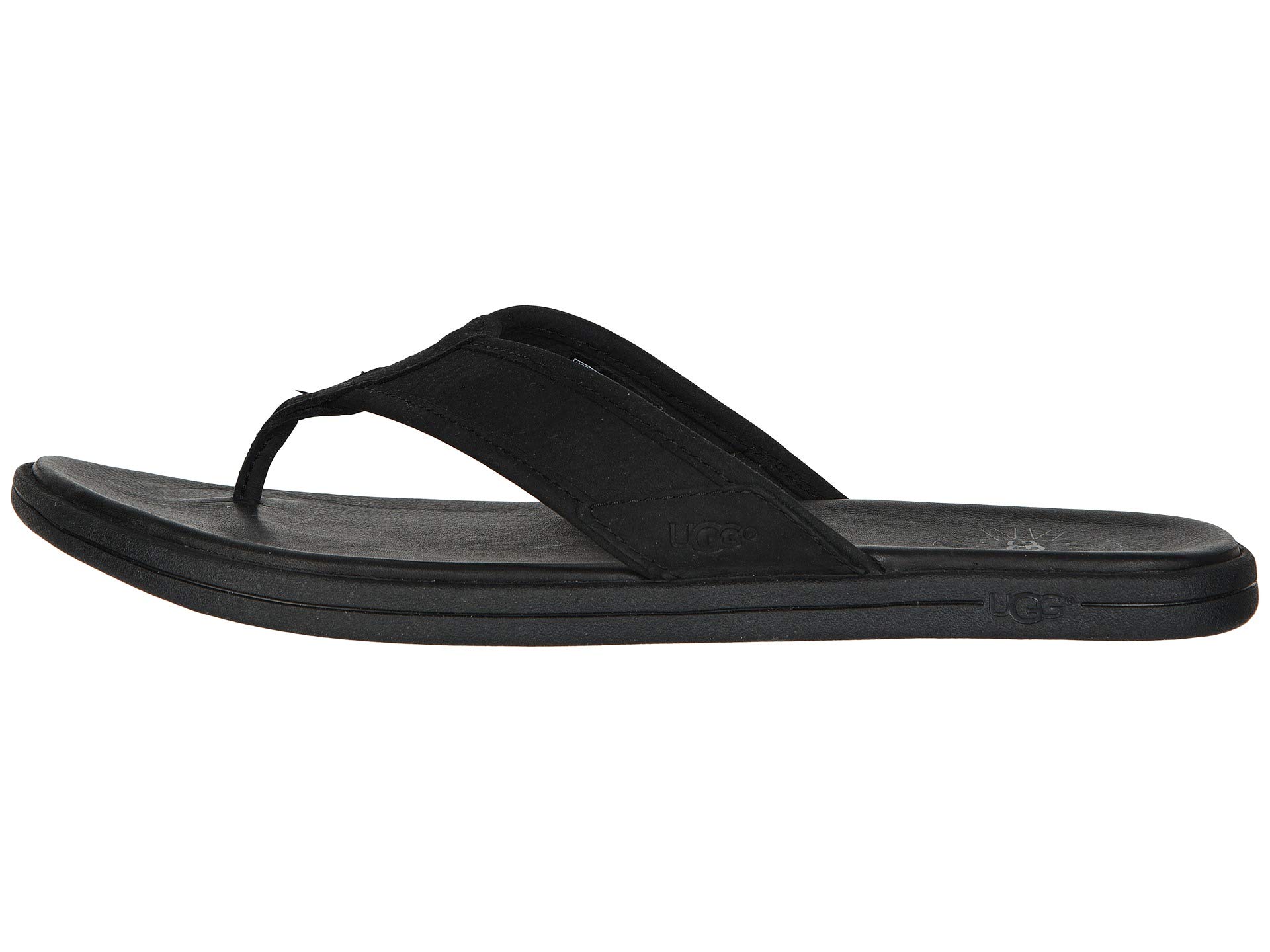 цена Сандалии UGG Seaside Flip Leather, черный