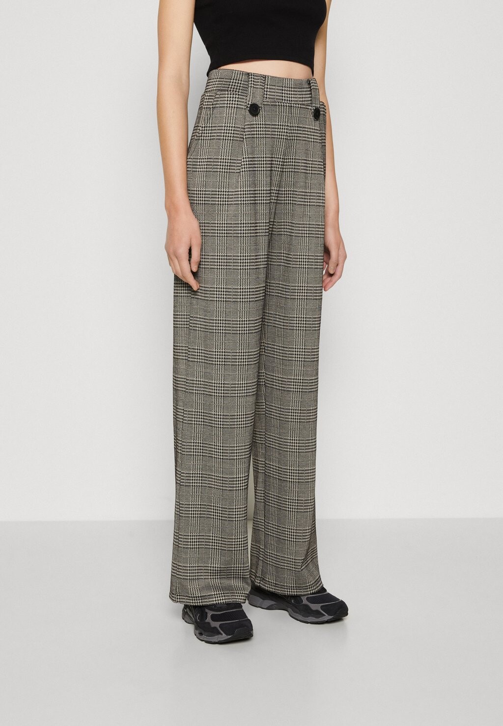 

Брюки ONLY Onlsania Pant, пемза / классический черный, Черный;серый