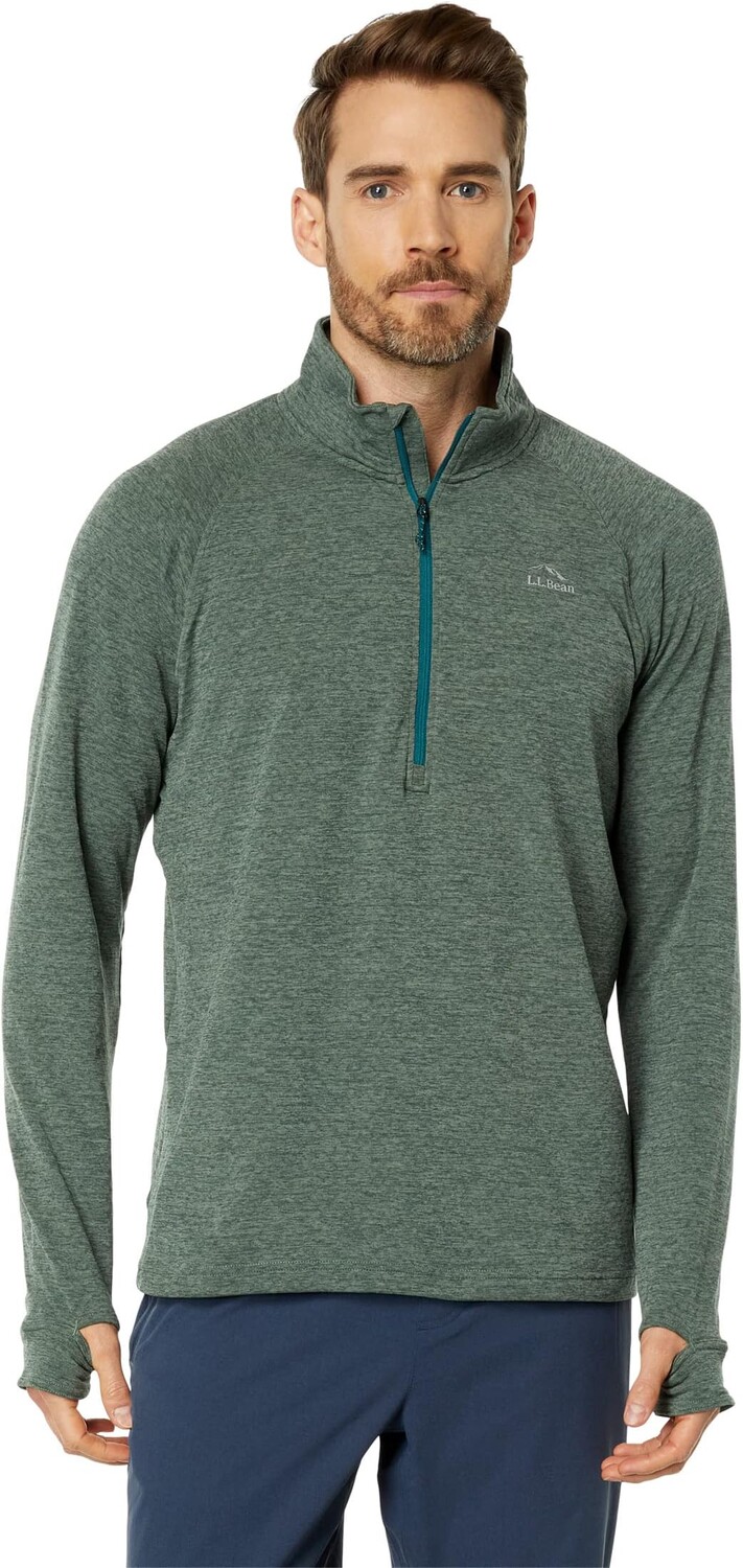 

Толстовка Adventure Grid Fleece 1/4 Zip L.L.Bean, цвет Sea Green