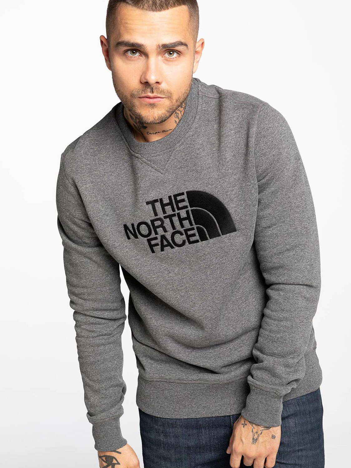 

Блуза The North Face M DREW PEAK CREW, серый