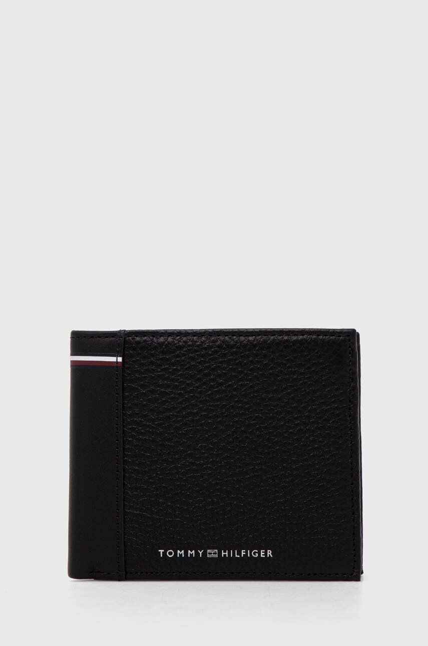 

Кожаный кошелек Tommy Hilfiger, черный