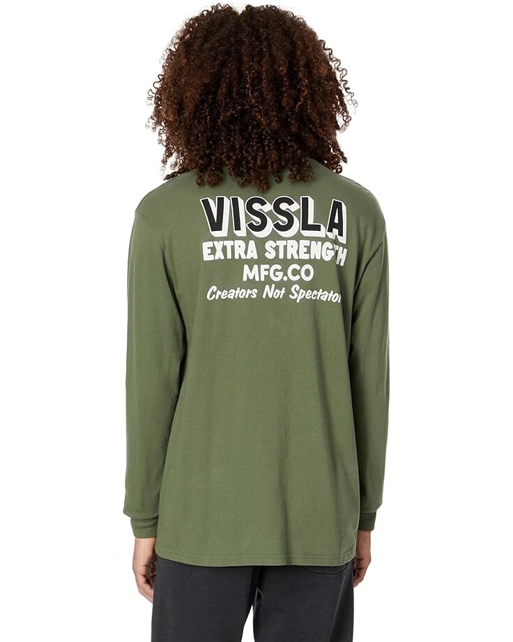 

Футболка VISSLA Extra Strength Long Sleeve Pocket Tee, цвет Army