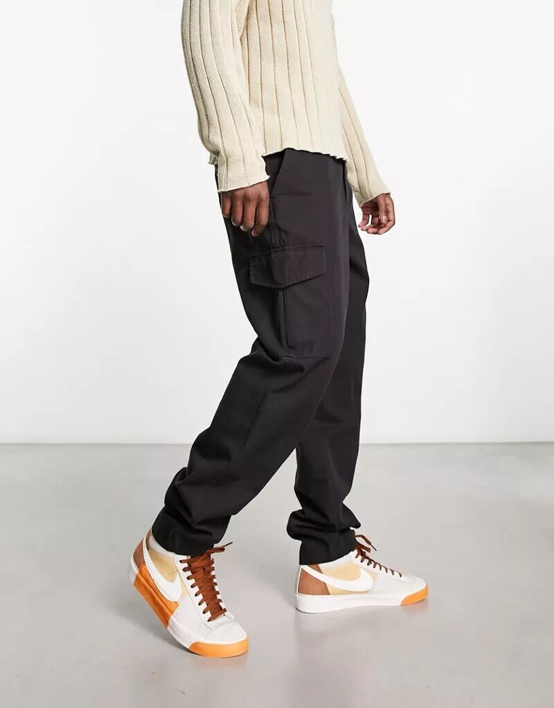 

Черные зауженные брюки карго PS Paul Smith