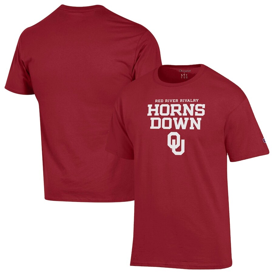 

Футболка с коротким рукавом Champion Oklahoma Sooners, малиновый