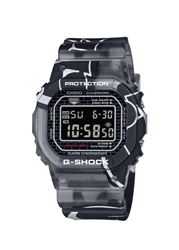 

Dw-5000Ss-1Dr серые мужские наручные часы Casio, мультиколор