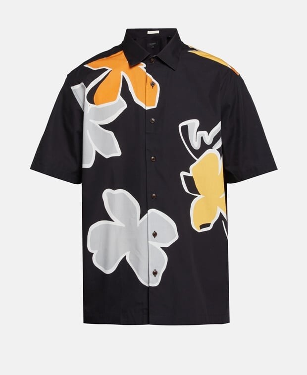 

Рубашка с короткими рукавами – стандартный крой Ted Baker, черный