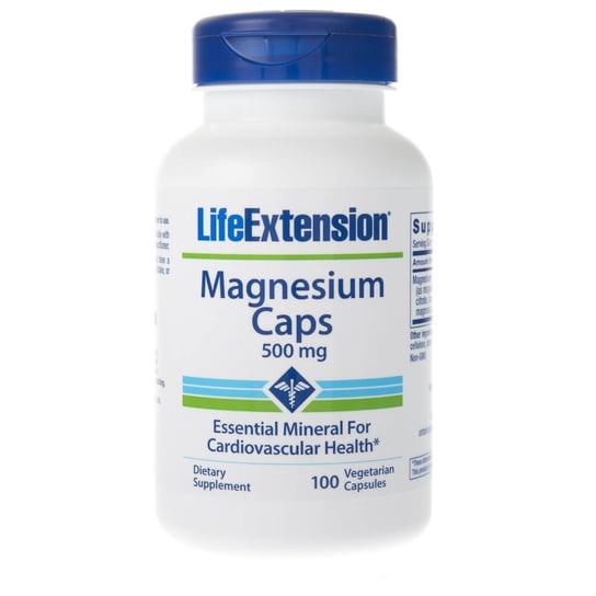 Магний LIFE EXTENSION, 500 мг, 100 капсул nature s life магний 500 мг 250 вегетарианских капсул