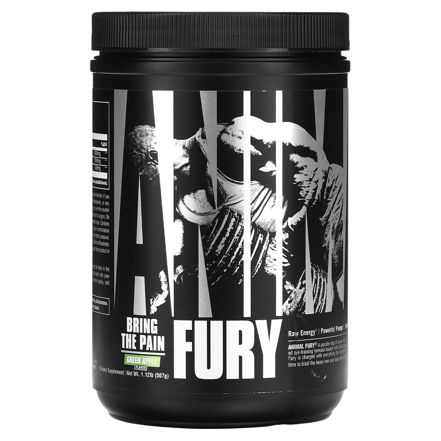 

Fury, зеленое яблоко, 507 г (1,12 фунта), Animal