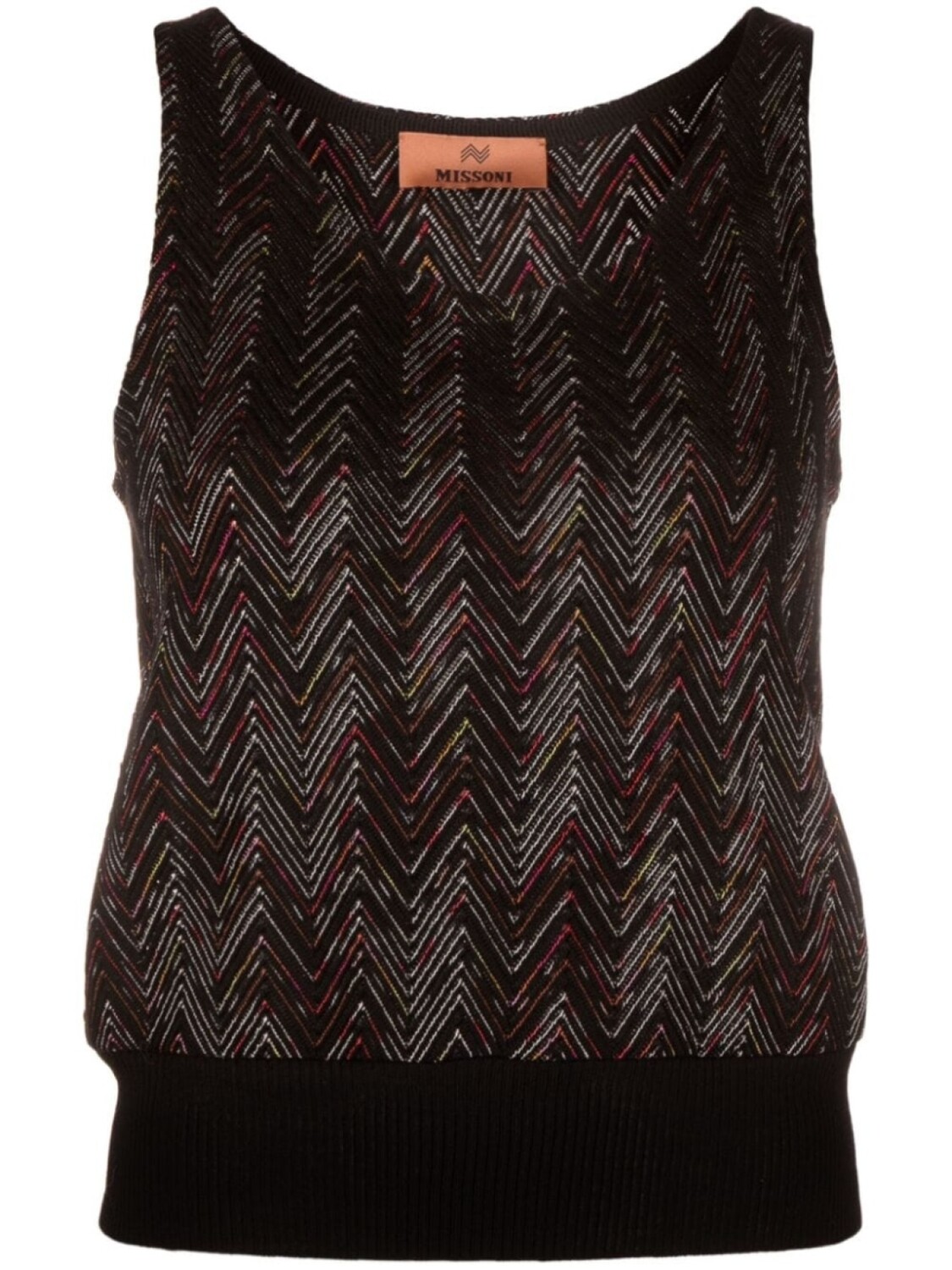 

Missoni топ из смесовой шерсти с узором шеврон, черный