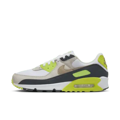 

Кроссовки Nike Air Max 90, цвет White/Cyber/Dark Smoke Grey/Khaki