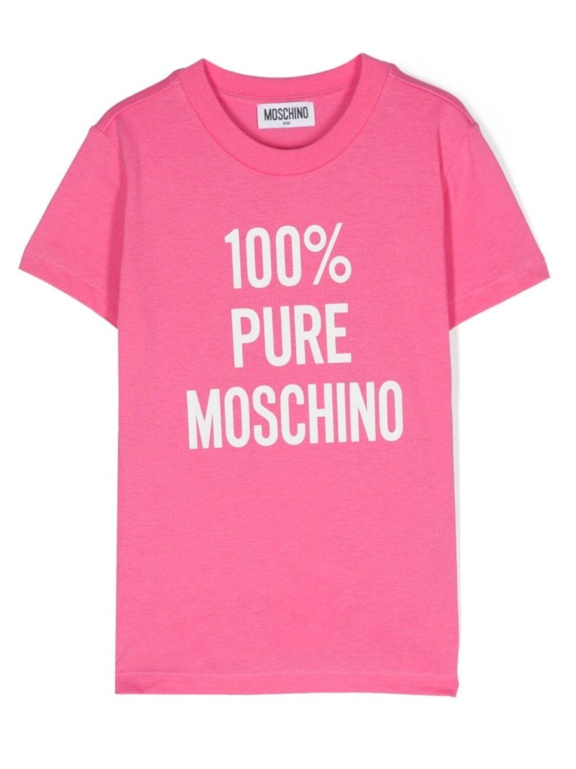 

Moschino Kids футболка с логотипом, розовый