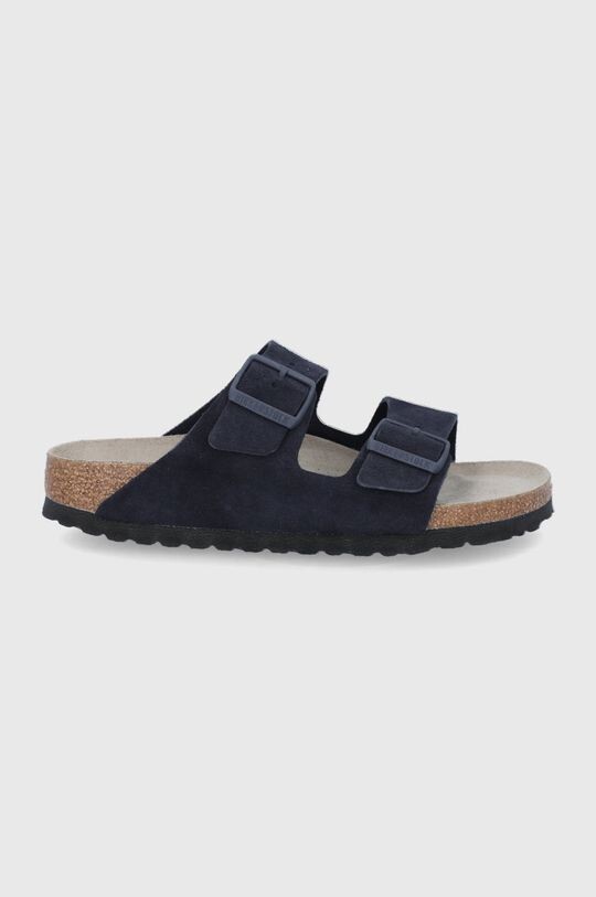 

Замшевые шлепанцы Arizona Birkenstock, темно-синий