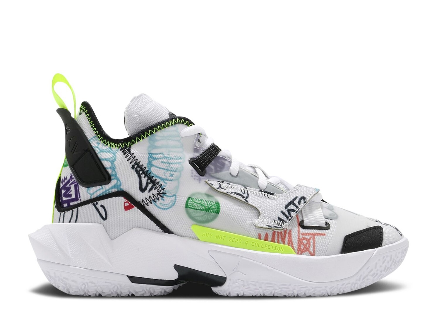 

Кроссовки Air Jordan Jordan Why Not Zer0.4 Gs 'Graffiti', белый