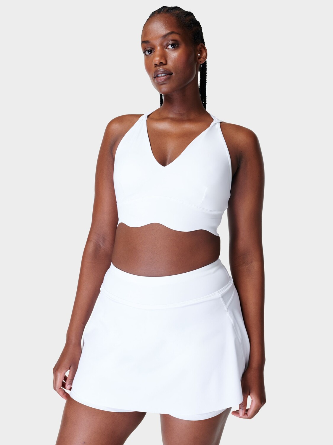 

Спортивный бюстгальтер с глубоким вырезом Sweaty Betty Power, белый