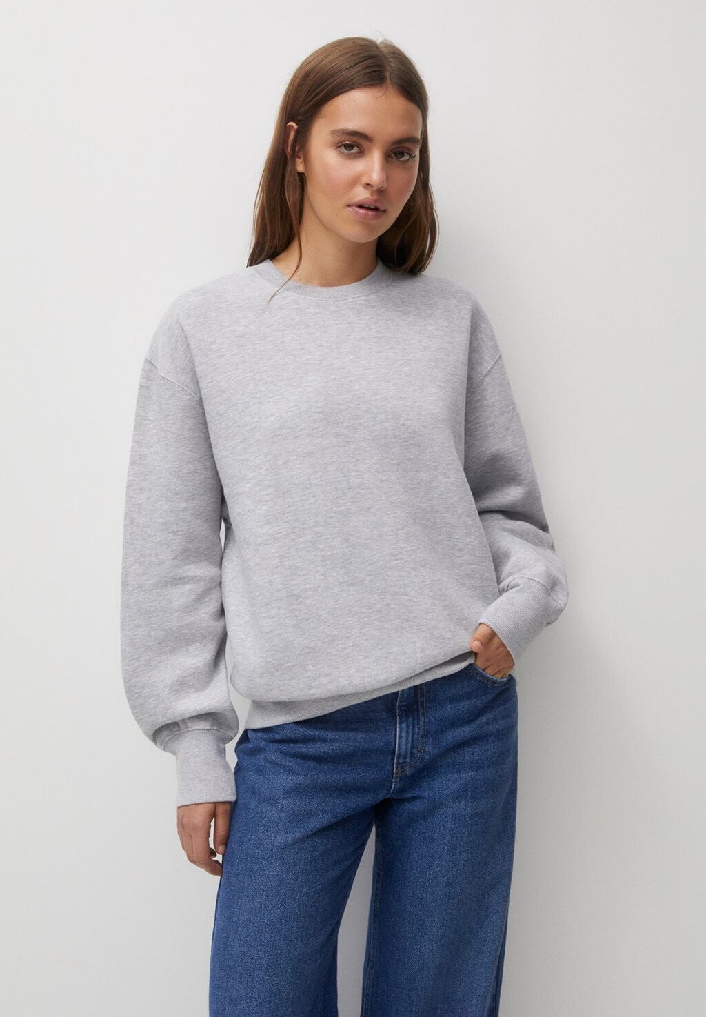 

Толстовка Round Neck PULL&BEAR, цвет grey