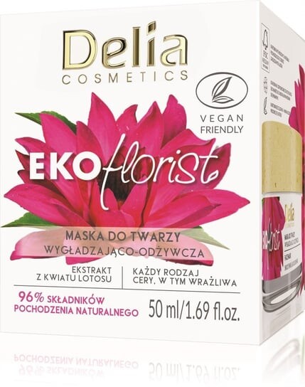 

Разглаживающая и питательная маска для лица 50мл Delia Cosmetics Eco Florist Lotus Flower