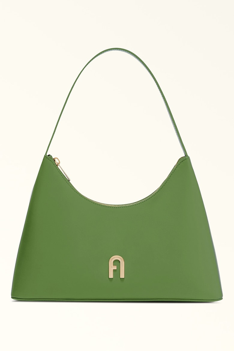 Кожаная сумка Diamante Furla, зеленый кожаная сумка ведро diamante s furla белый