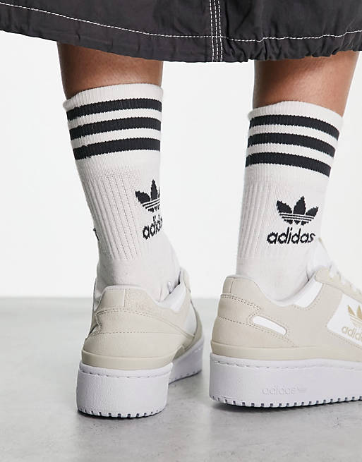 Серо-белые кроссовки adidas Originals Forum Bold