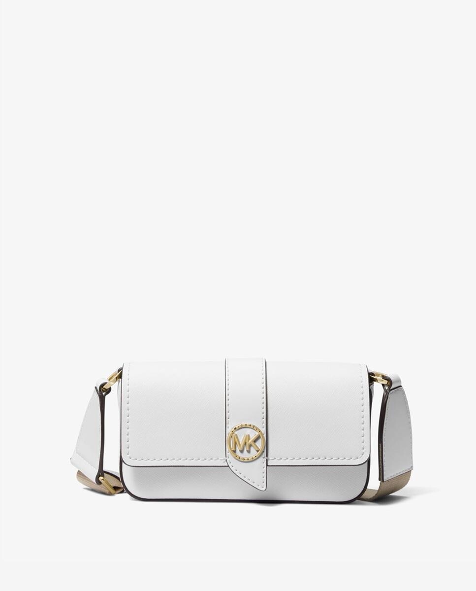 

Женская сумка через плечо Greenwich белая кожаная Michael Michael Kors, белый