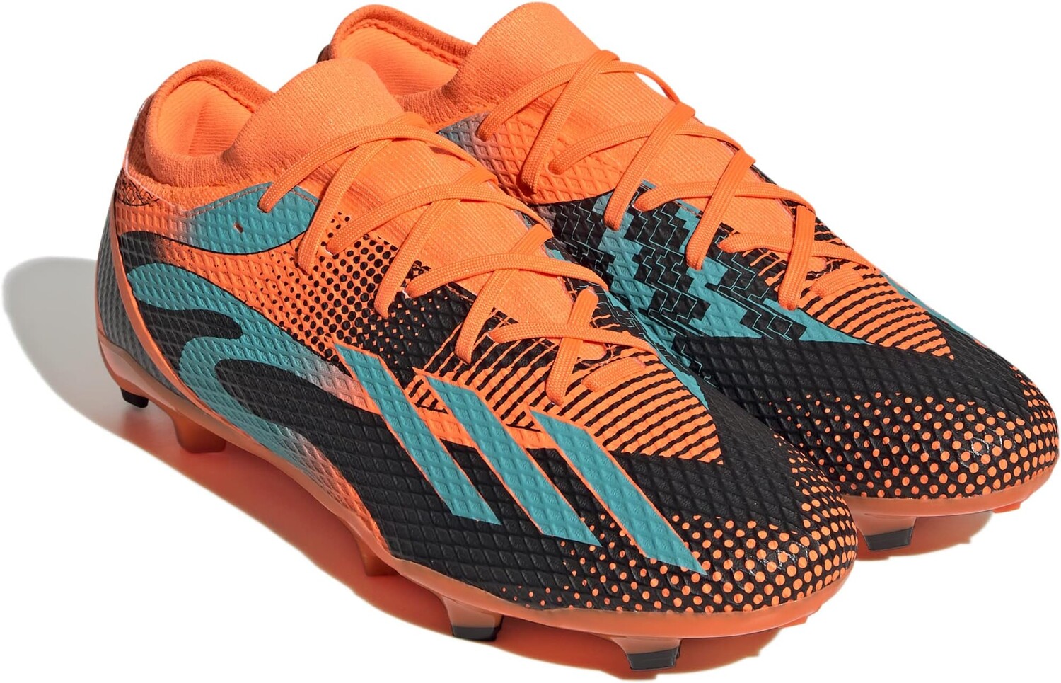 

Бутсы X Speedportal Messi.3 Firm Ground adidas, цвет Team Solar Orange/Mint Rush/Black