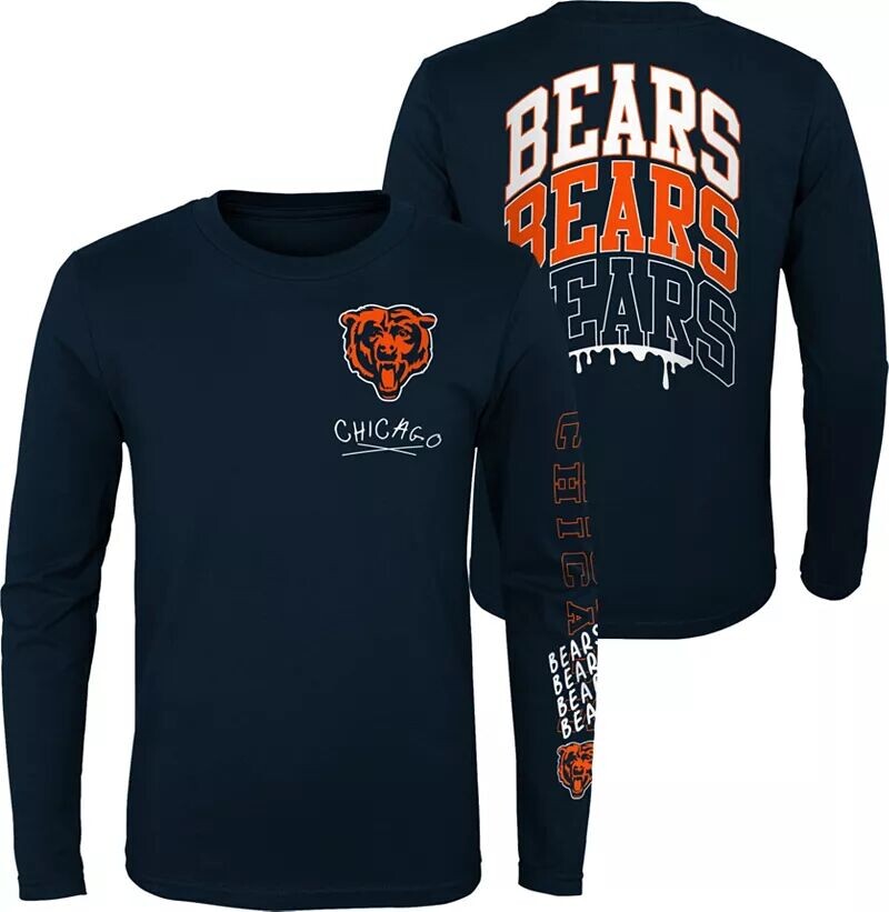 

Nfl Team Apparel Детская футболка Chicago Bears с длинными рукавами