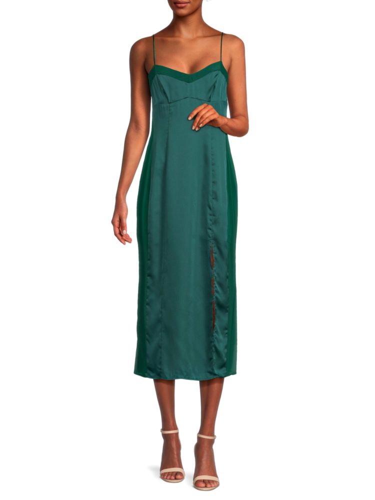 Платье-комбинация City Cool Intimately Free People, цвет Evergreen