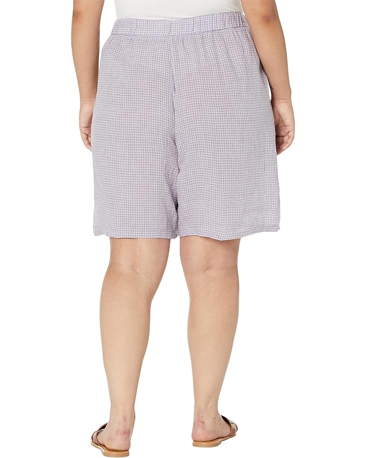 Шорты Eileen Fisher Midthigh Shorts with Drawstring in Puckered Organic Linen, цвет Misty Lilac