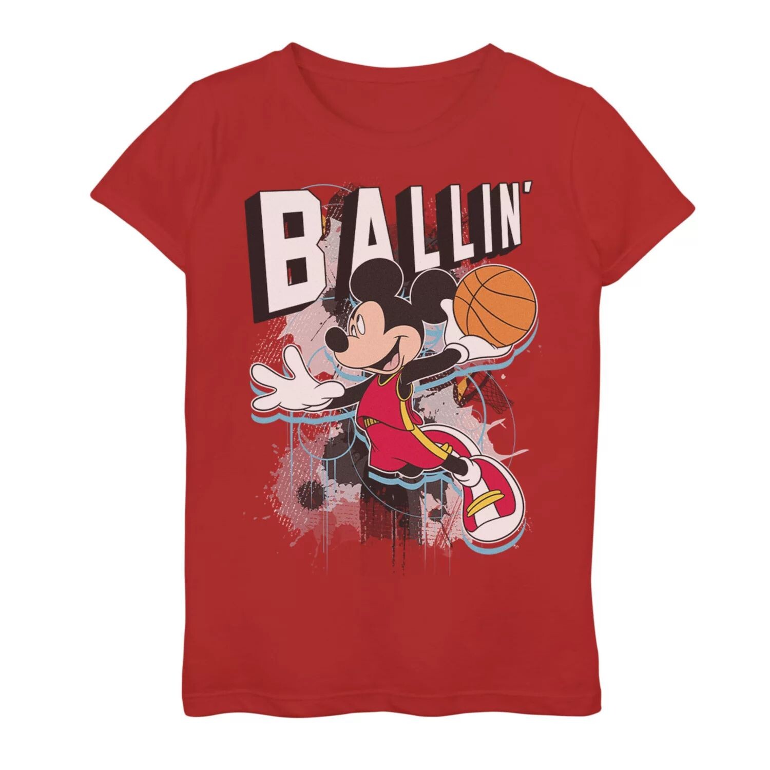 

Футболка Disney's Mickey Mouse Ballin' для девочек 7–16 лет с портретом Disney