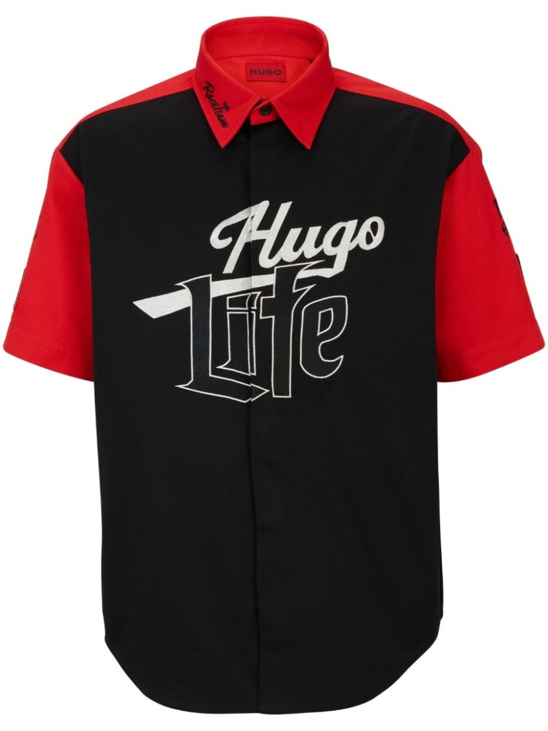 

HUGO рубашка с принтом Hugo Life, черный