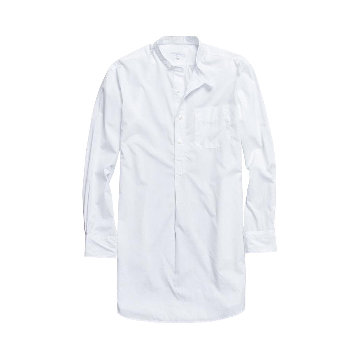

Длинная тканевая рубашка с полосатым воротником Engineered Garments, цвет Белый
