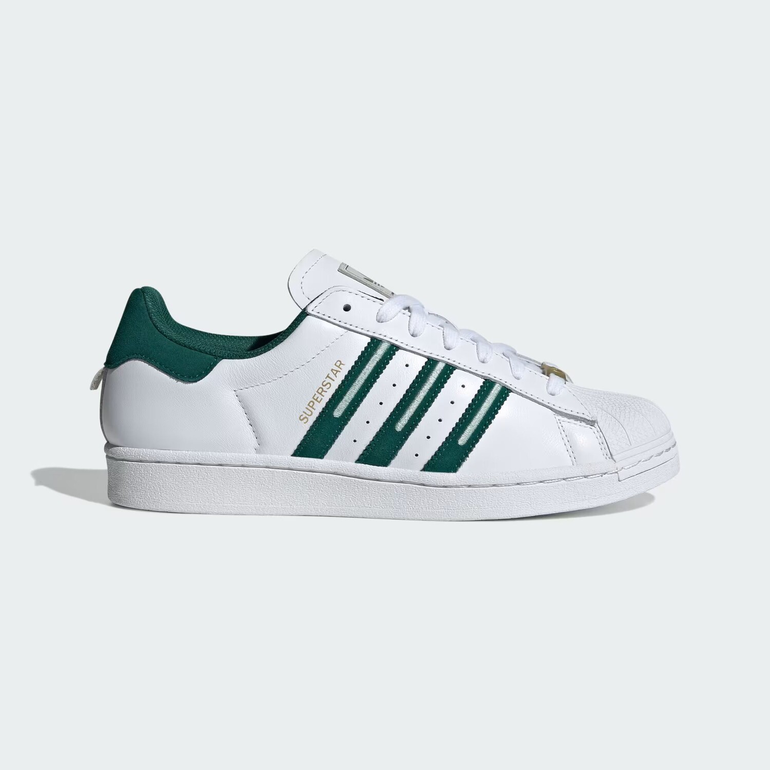 

Кроссовки суперзвезды Adidas, цвет Cloud White/Collegiate Green/Grey One