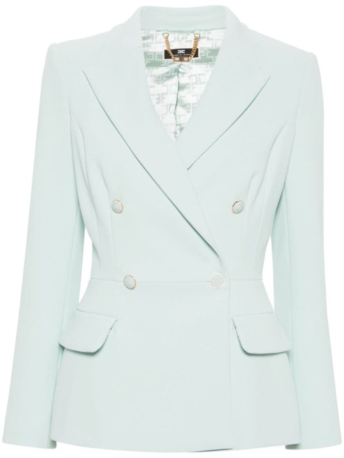 

Elisabetta Franchi двубортный пиджак, зеленый