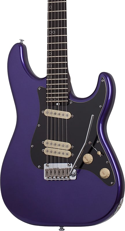 электрогитара 2023 schecter diamond series mv 6 multivoice metallic purple brand new bundle w gig bag Электрогитара Schecter MV-6 Electric Guitar, Metallic Purple