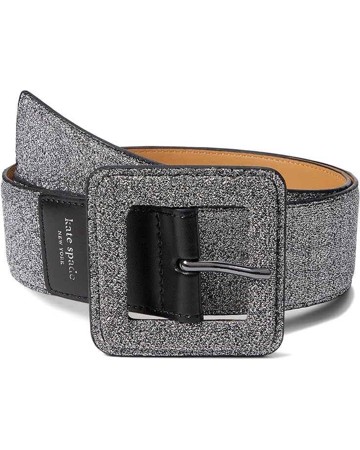 

Ремень Kate Spade New York 45 mm Wrapped Buckle Waist Belt - Glitter, цвет Gunmetal