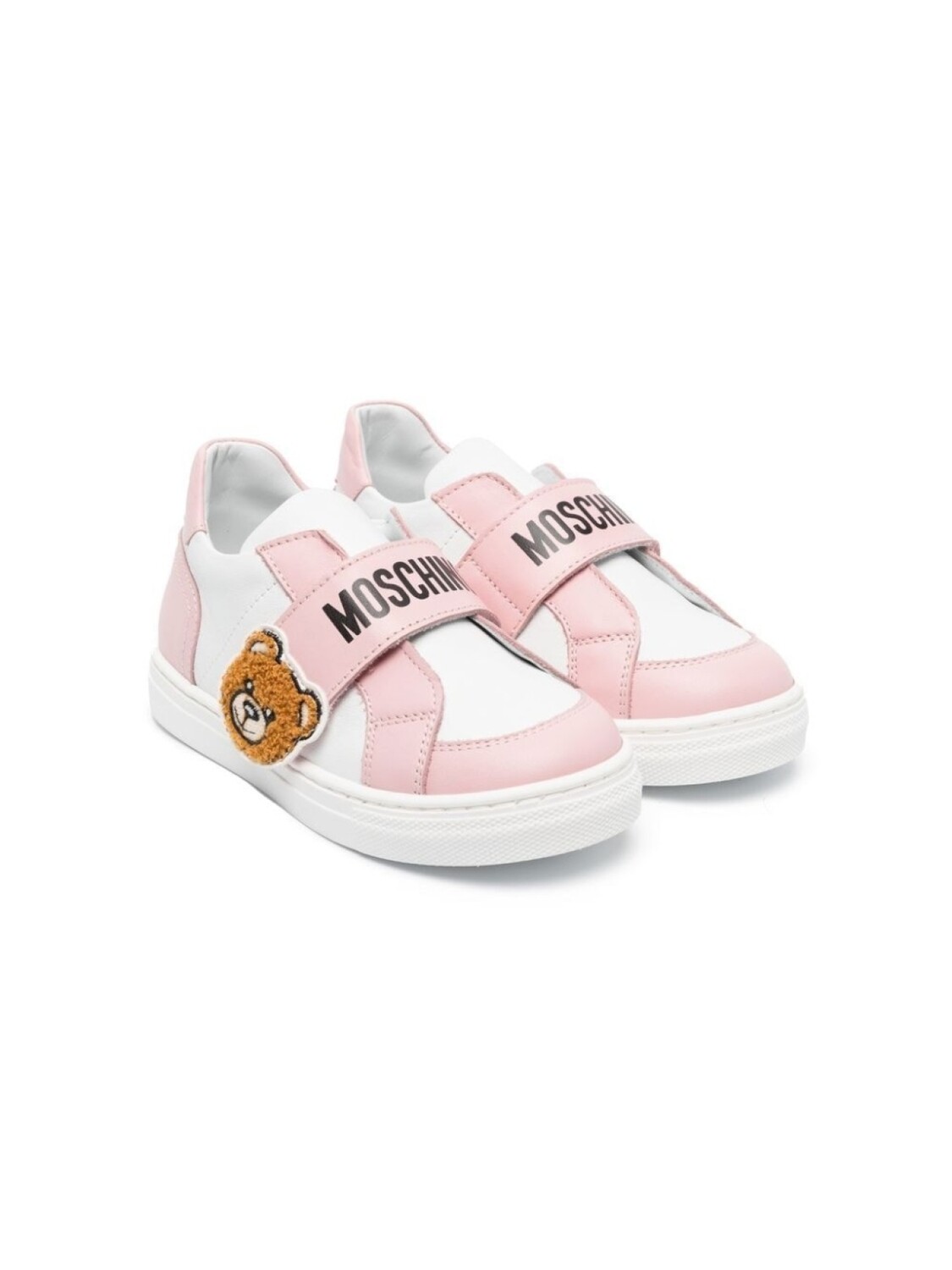 

Moschino Kids кроссовки Teddy Bear на липучках, белый