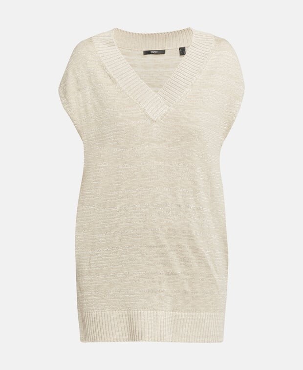 

Пуловер без рукавов Esprit Collection, миндальный