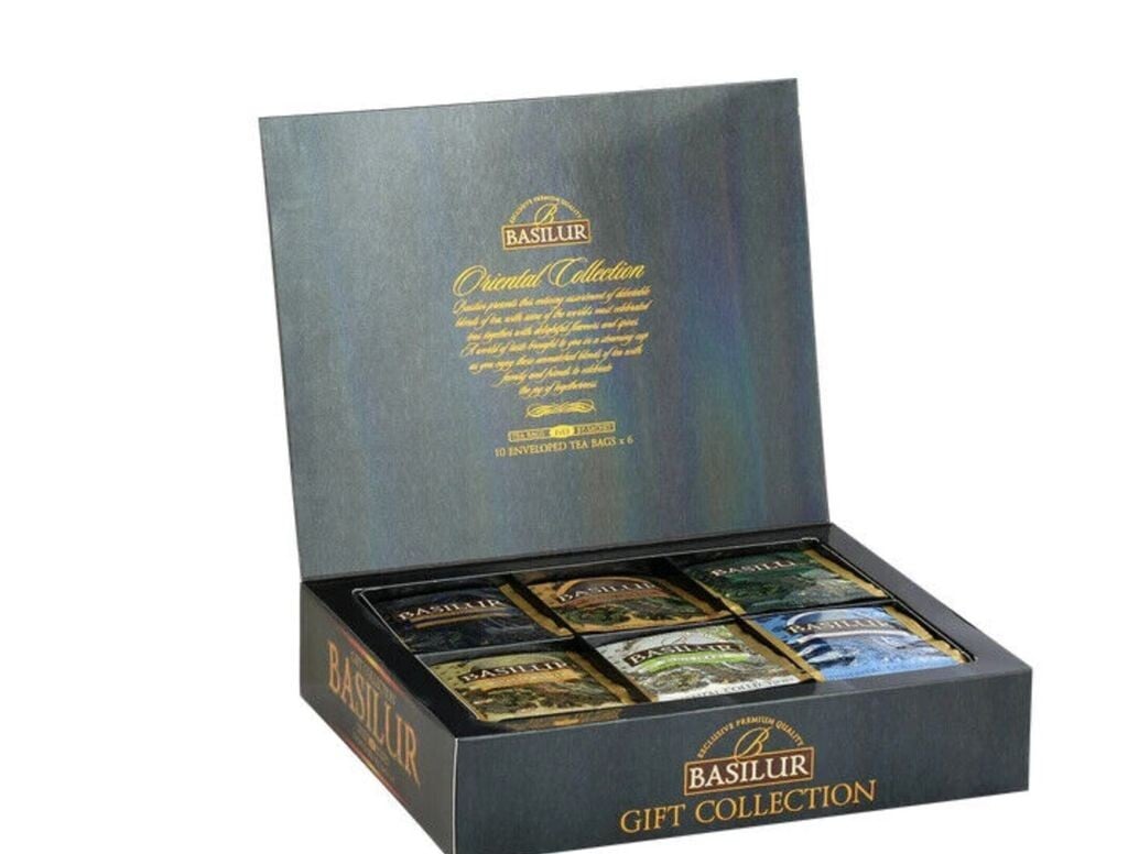 

Чайный набор Basilur из 6 видов чая, черный чай, зеленый чай, подарочная коллекция восточного чая