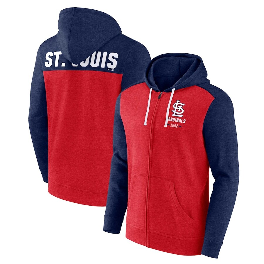 

Толстовка на молнии Fanatics Branded St Louis Cardinals, нави