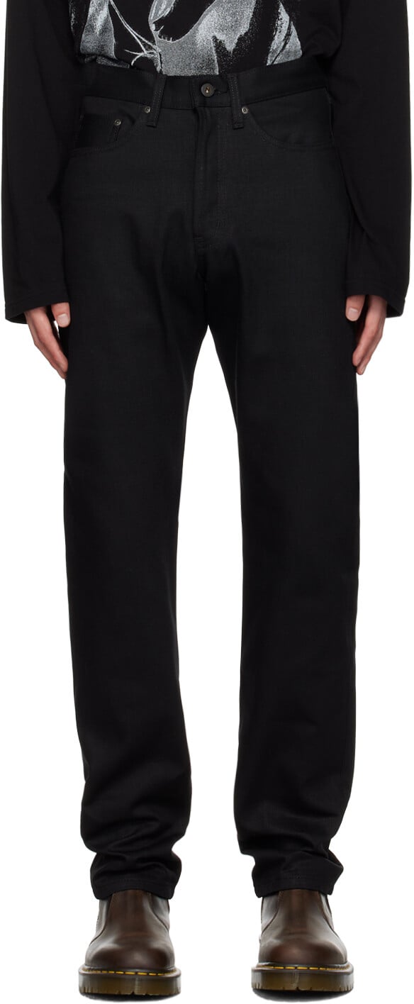 

Черные джинсы Naked & Famous Denim True Guy