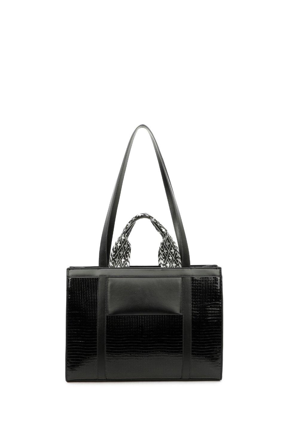 Элегантная большая сумка Fontanella Fashion, черный