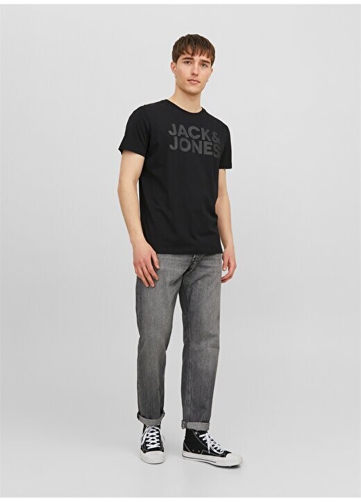 

Черная мужская футболка с круглым воротником 12151955_JJECORP LOGO TEE SS O-NECK Jack & Jones, черный