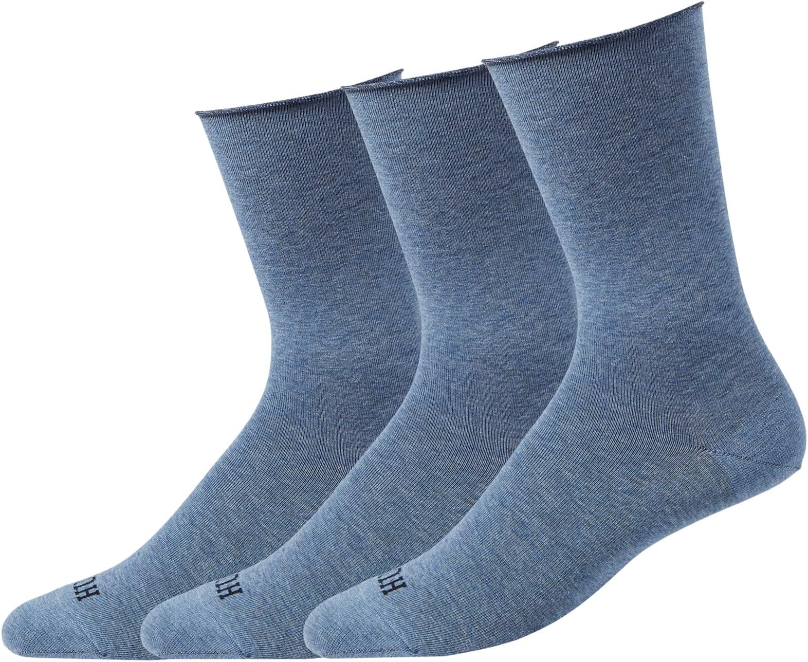 

Джинсовые носки, 3 пары HUE, цвет Denim Heather